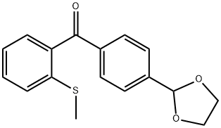 4'-(1,3-DIOXOLAN-2-YL)-2-THIOMETHYLBENZOPHENONE Structure
