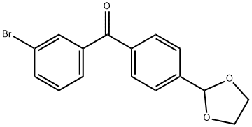 3-BROMO-4'-(1,3-DIOXOLAN-2-YL)BENZOPHENONE price.