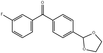 4'-(1,3-DIOXOLAN-2-YL)-3-FLUOROBENZOPHENONE