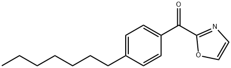 2-(4-ヘプチルベンゾイル)オキサゾール 化学構造式