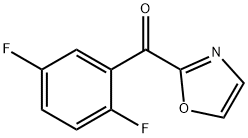 2-(2,5-ジフルオロベンゾイル)オキサゾール 化学構造式