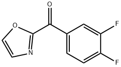 2-(3,4-ジフルオロベンゾイル)オキサゾール 化学構造式