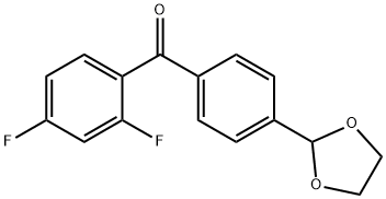 898760-76-4 2,4-DIFLUORO-4'-(1,3-DIOXOLAN-2-YL)BENZOPHENONE