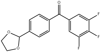 4'-(1,3-DIOXOLAN-2-YL)-3,4,5-TRIFLUOROBENZOPHENONE 结构式