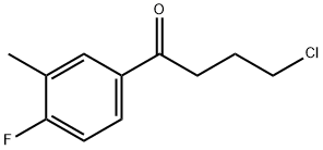 4-CHLORO-1-(4-FLUORO-3-METHYLPHENYL)-1-OXOBUTANE 结构式