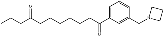 1-(3-(氮杂环丁烷-1-基甲基)苯基)十一烷-1,8-二酮, 898761-20-1, 结构式