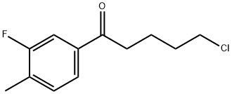 5-CHLORO-1-(3-FLUORO-4-METHYLPHENYL)-1-OXOPENTANE Structure