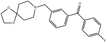 3-[8-(1,4-DIOXA-8-AZASPIRO[4.5]DECYL)METHYL]-4'-FLUOROBENZOPHENONE Structure