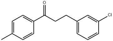 3-(3-クロロフェニル)-4'-メチルプロピオフェノン 化学構造式