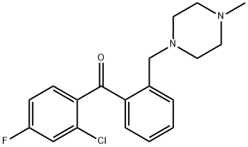 2-CHLORO-4-FLUORO-2'-(4-METHYLPIPERAZINOMETHYL) BENZOPHENONE