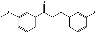 3-(3-クロロフェニル)-3'-メトキシプロピオフェノン 化学構造式