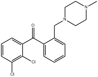 2,3-DICHLORO-2'-(4-METHYLPIPERAZINOMETHYL) BENZOPHENONE,898762-30-6,结构式