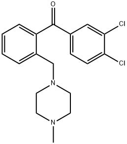 3,4-DICHLORO-2'-(4-METHYLPIPERAZINOMETHYL) BENZOPHENONE Structure