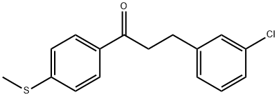 3-(3-クロロフェニル)-4'-チオメチルプロピオフェノン 化学構造式