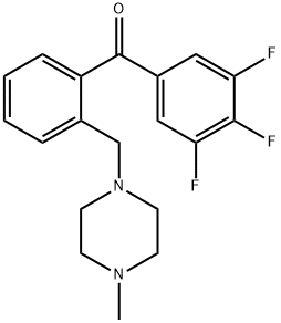 2'-(4-METHYLPIPERAZINOMETHYL)-3,4,5-TRIFLUOROBENZOPHENONE Structure