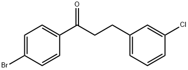 4'-BROMO-3-(3-CHLOROPHENYL)PROPIOPHENONE 化学構造式