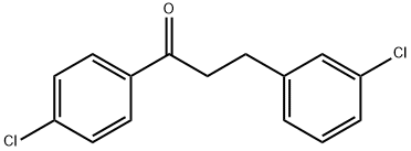 4'-クロロ-3-(3-クロロフェニル)プロピオフェノン 化学構造式