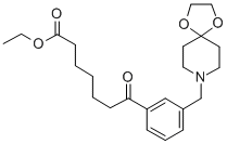 ETHYL 7-[3-[8-(1,4-DIOXA-8-AZASPIRO[4.5]DECYL)METHYL]PHENYL]-7-OXOHEPTANOATE|7-(3-((1,4-二噁烷-8-氮杂螺环并[4.5]癸-8-基)甲基)苯基)-7-氧代庚酸乙酯