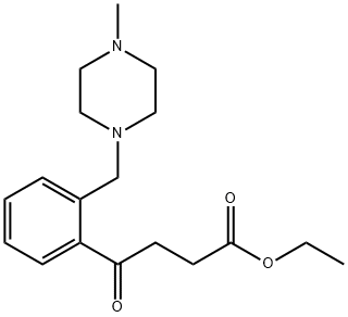 ETHYL 4-[2-(4-METHYLPIPERAZINOMETHYL)PHENYL]-4-OXOBUTYRATE Structure