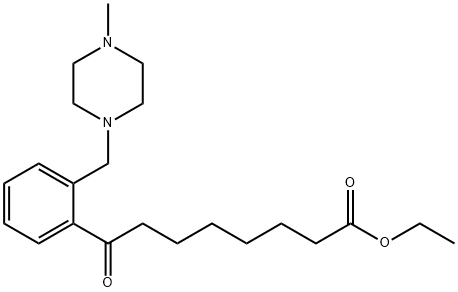 ETHYL 8-[2-(4-METHYLPIPERAZINOMETHYL)PHENYL]-8-OXOOCTANOATE Structure