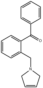 2-(3-PYRROLINOMETHYL)BENZOPHENONE,898762-77-1,结构式