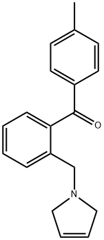 4'-METHYL-2-(3-PYRROLINOMETHYL) BENZOPHENONE Struktur