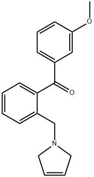 3'-METHOXY-2-(3-PYRROLINOMETHYL) BENZOPHENONE Structure