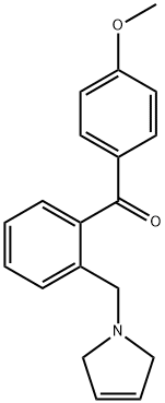 4'-METHOXY-2-(3-PYRROLINOMETHYL) BENZOPHENONE Structure
