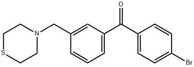4'-BROMO-3-THIOMORPHOLINOMETHYL BENZOPHENONE 化学構造式