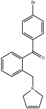 4'-BROMO-2-(3-PYRROLINOMETHYL) BENZOPHENONE,898763-08-1,结构式