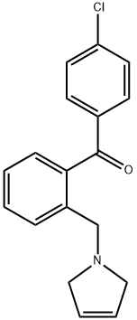 4'-CHLORO-2-(3-PYRROLINOMETHYL) BENZOPHENONE,898763-12-7,结构式