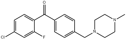 4-CHLORO-2-FLUORO-4'-(4-METHYLPIPERAZINOMETHYL) BENZOPHENONE