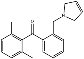 (2-((2,5-二氢-1H-吡咯-1-基)甲基)苯基)(2,6-二甲基苯基)甲酮, 898763-29-6, 结构式