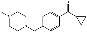环丙基(4-((4-甲基哌嗪-1-基)甲基)苯基)甲酮, 898763-45-6, 结构式