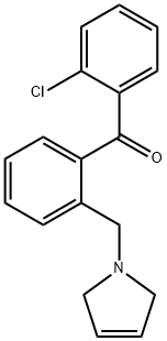 2-CHLORO-2'-(3-PYRROLINOMETHYL) BENZOPHENONE Structure