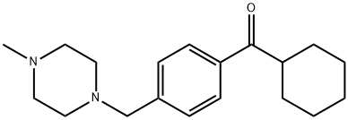 CYCLOHEXYL 4-(4-METHYLPIPERAZINOMETHYL)PHENYL KETONE Structure