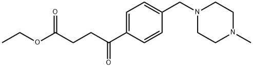 ETHYL 4-[4-(4-METHYLPIPERAZINOMETHYL)PHENYL]-4-OXOBUTYRATE Struktur