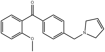 2-METHOXY-4'-(3-PYRROLINOMETHYL) BENZOPHENONE