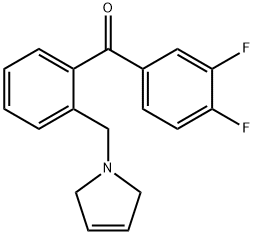 3,4-DIFLUORO-2'-(3-PYRROLINOMETHYL) BENZOPHENONE