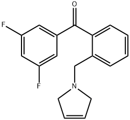3,5-DIFLUORO-2'-(3-PYRROLINOMETHYL) BENZOPHENONE