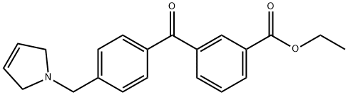 3-CARBOETHOXY-4'-(3-PYRROLINOMETHYL) BENZOPHENONE