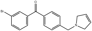 3-BROMO-4'-(3-PYRROLINOMETHYL) BENZOPHENONE Structure
