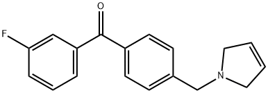 3-FLUORO-4'-(3-PYRROLINOMETHYL) BENZOPHENONE