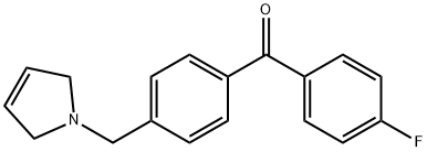 4-FLUORO-4'-(3-PYRROLINOMETHYL) BENZOPHENONE Structure