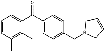 2,3-DIMETHYL-4'-(3-PYRROLINOMETHYL) BENZOPHENONE Structure