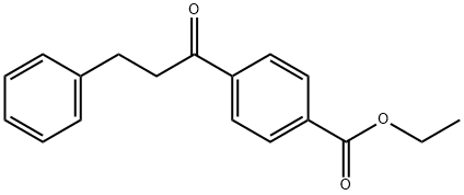 4'-カルボエトキシ-3-フェニルプロピオフェノン 化学構造式