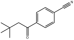 4-(3,3-二甲基丁酰基)苯甲腈 结构式