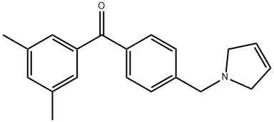 3,5-DIMETHYL-4'-(3-PYRROLINOMETHYL) BENZOPHENONE