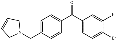 4-BROMO-3-FLUORO-4'-(3-PYRROLINOMETHYL) BENZOPHENONE