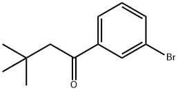 1-(3-溴苯基)-3,3-二甲基丁烷-1-酮 结构式